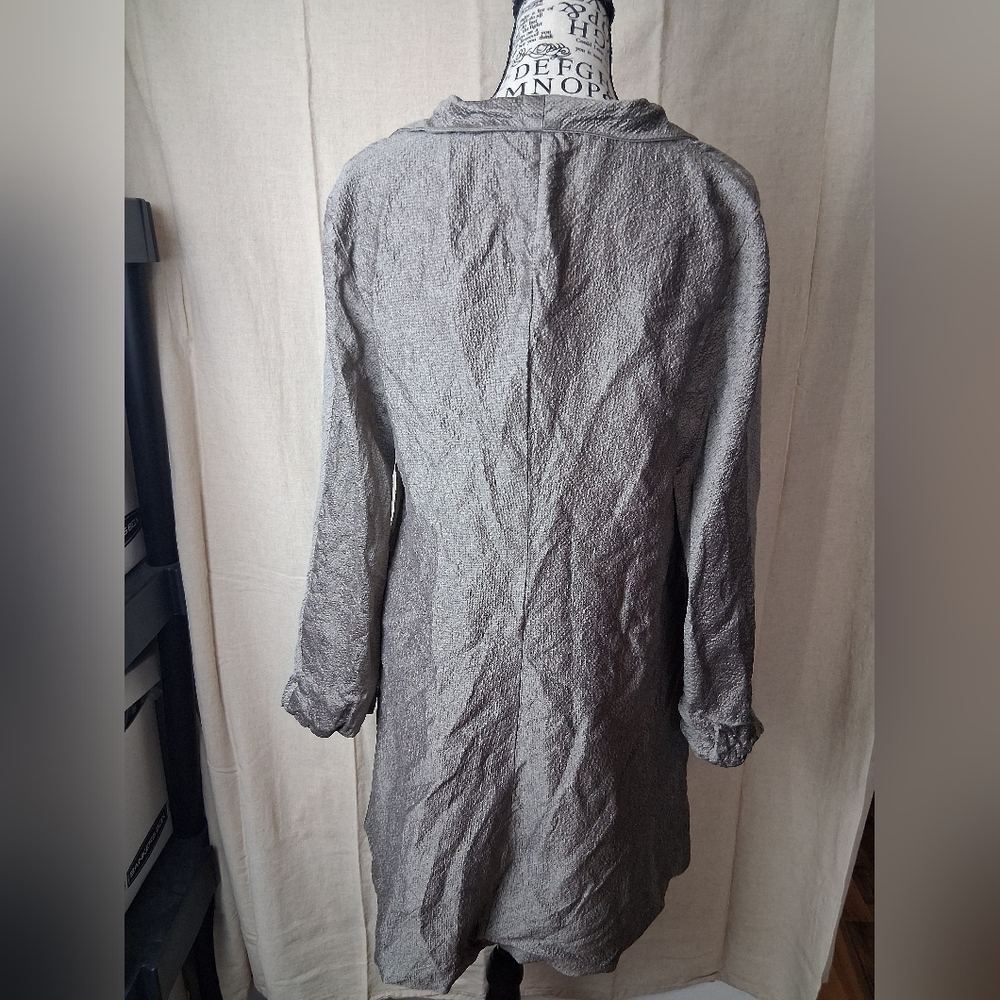 Eileen Fisher Small Long Sleeve Button Up Jacket Gray Brown NWOT - Picture 6 of 8